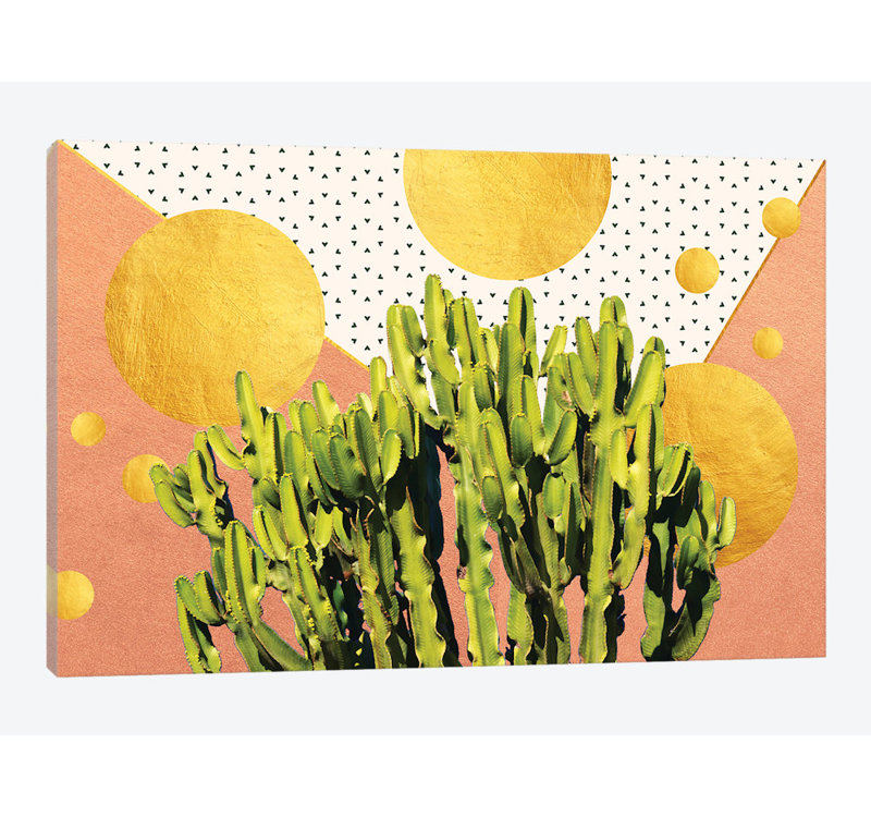 «Cactus Dream», impression sur toile, H 12 po x l 18 po x P 1,5 po, Toile tendue