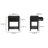 Delma Nightstand Antique Black