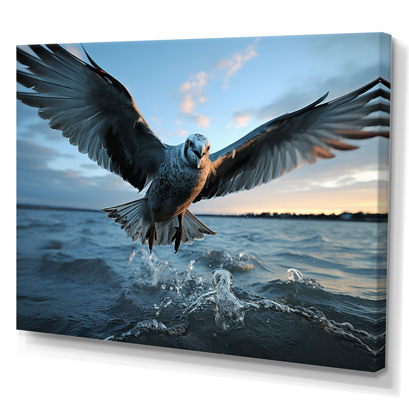 «Coastal Seabird Rising», reproduction sur toile, H 24 po x l 32 po x P 1 po, Toile tendue