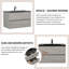 Meuble-lavabo simple 29,5 po avec comptoir
