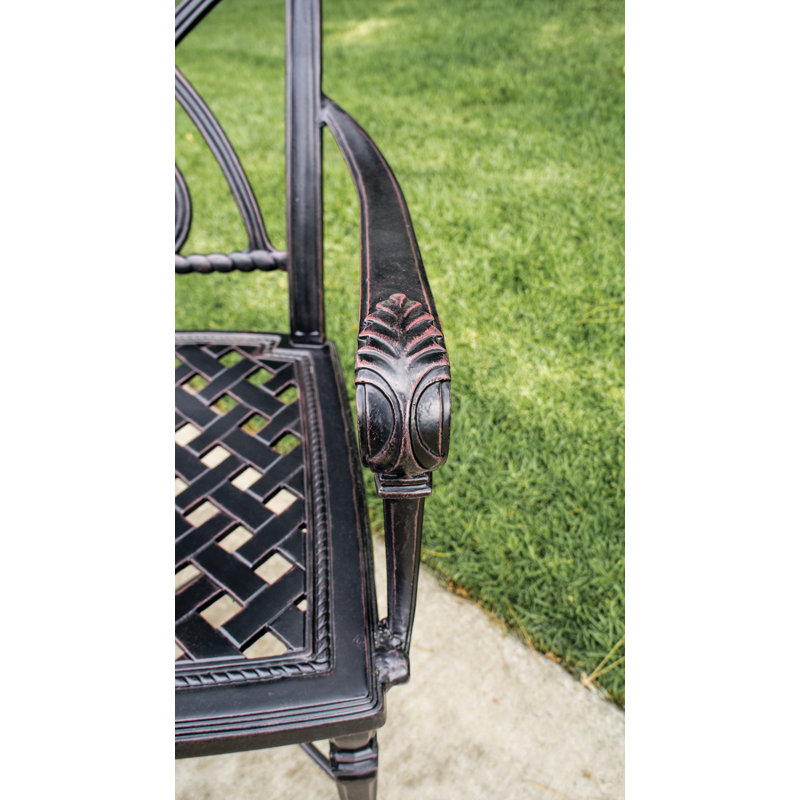 Terrace Café Chair With Arms Frame - Knock Down (KD), Vintage