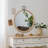 Round Distressed Wood Akbar With Top Loop