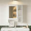 Armoire à pharmacie 3 en 1, armoire à pharmacie murale de 24 pouces avec tablette réglable et barre de tour, miroir haute définition, pour meuble-lavabo, blanc-2143545066