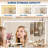 Makeup Vanity Desk with LED Mirror & 10 Drawers, Power Outlets & USB Ports, Adjustable 3-Color Lighting, Glass Top with Stool for Bedroom-1332489585