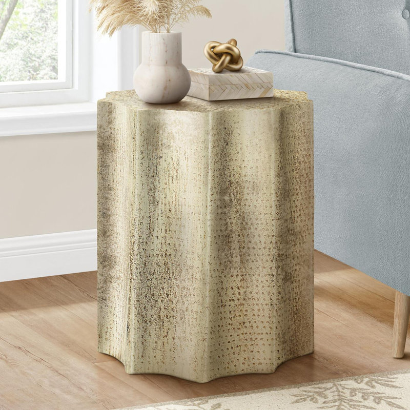 Accent Table, Rustic Gold, Rustic Gold
