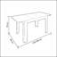 Emmy-Lou Beech Metal Base Dining Table-1652995470-1652995471