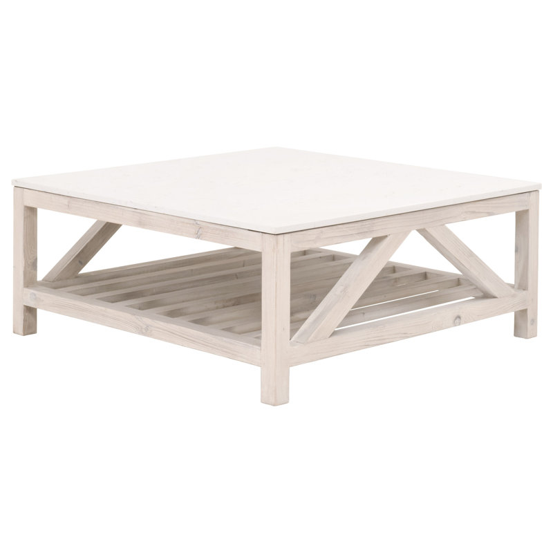 Table basse à quatre pieds avec rangement Iysla