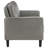 Farallone Grey 2-Piece Track Arm Sofa Set