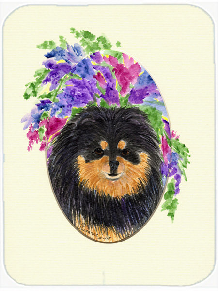 East Urban Home Pomeranian Glass Cutting Board