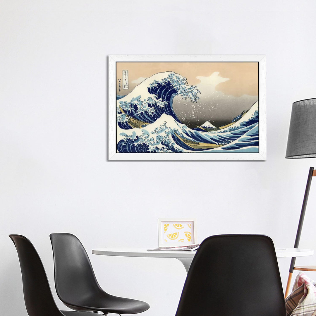 The Great Wave At Kanagawa, 1829 by Katsushika Hokusai - Wrapped Canvas Painting