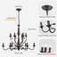 12-Light Dimmable Candle Style Chandelier
