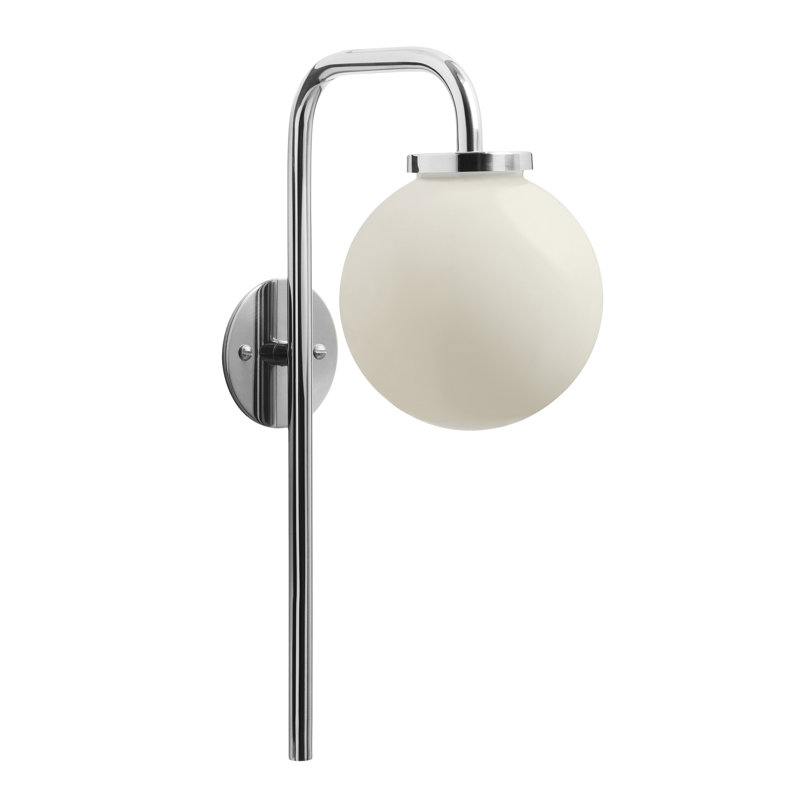Appliques murales Big Bulb Opal, Nickel poli