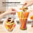 10-Inch Drinking Straw Dispenser,Acrylic Straw Organizer With Bamboo Lid