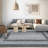 Washable Modern Rugs for Bedroom Imitation Braided Soft Geometric Area Rug Non Slip Stain Resistant Carpet-642680509