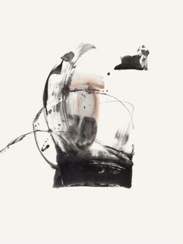 Mono Portion II Painting by FORM Design Studio, Glass Coat, 32" H x 24" W x 1.5" D