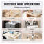Nappe transparente en PVC 36 po x 72 po, nappe en plastique imperméable robuste, sous-main résistante à la chaleur pour la salle à manger