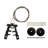 Metal and Glass Rectangle Bracket Shelf-597974472
