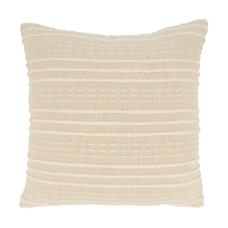 Percy Collection Striped Cotton Blend Pillow Cover