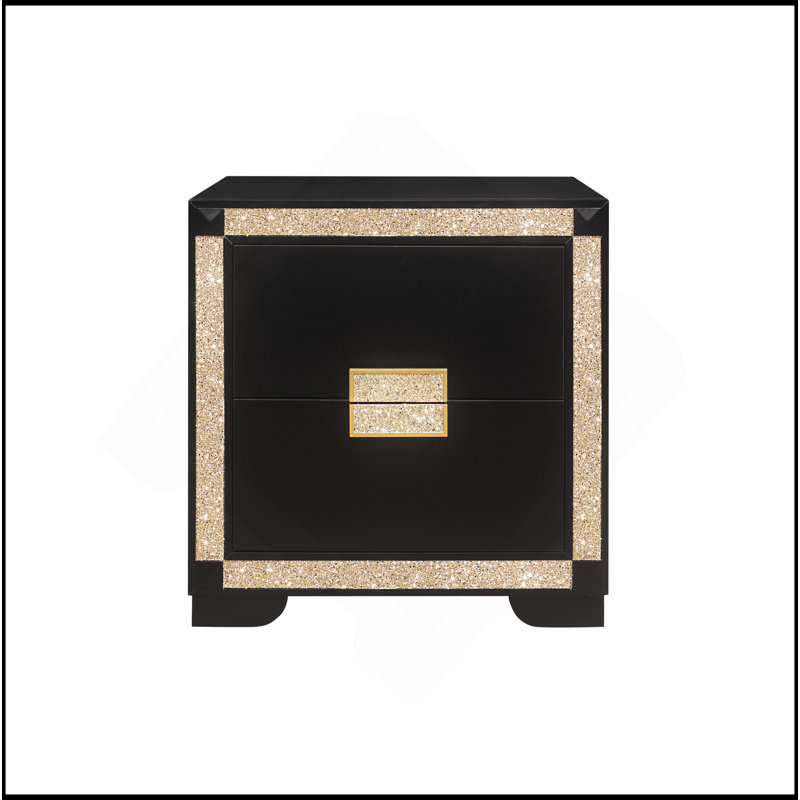 BLACK NIGHTSTAND