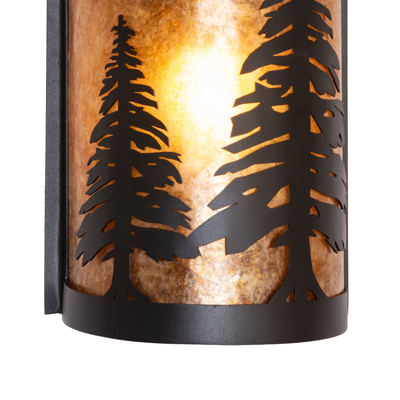 8" Wide Tall Pines Right Wall Sconce