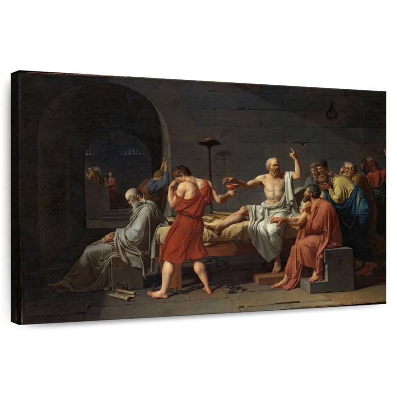 Leisha, la mort de Socrate, H 30 po x l 45 po