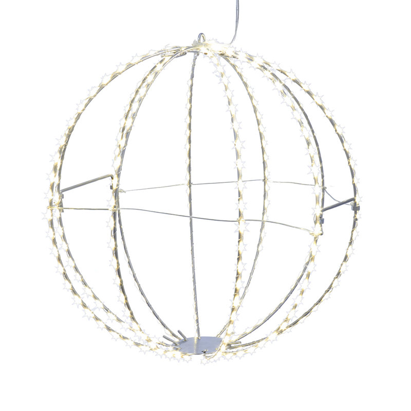 LED Foldable Metal Sphere 150 Light String Light