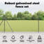 Vidaxl Chain Link Fence With 7 Flanged Posts Galvanised Steel-114858385-114858393
