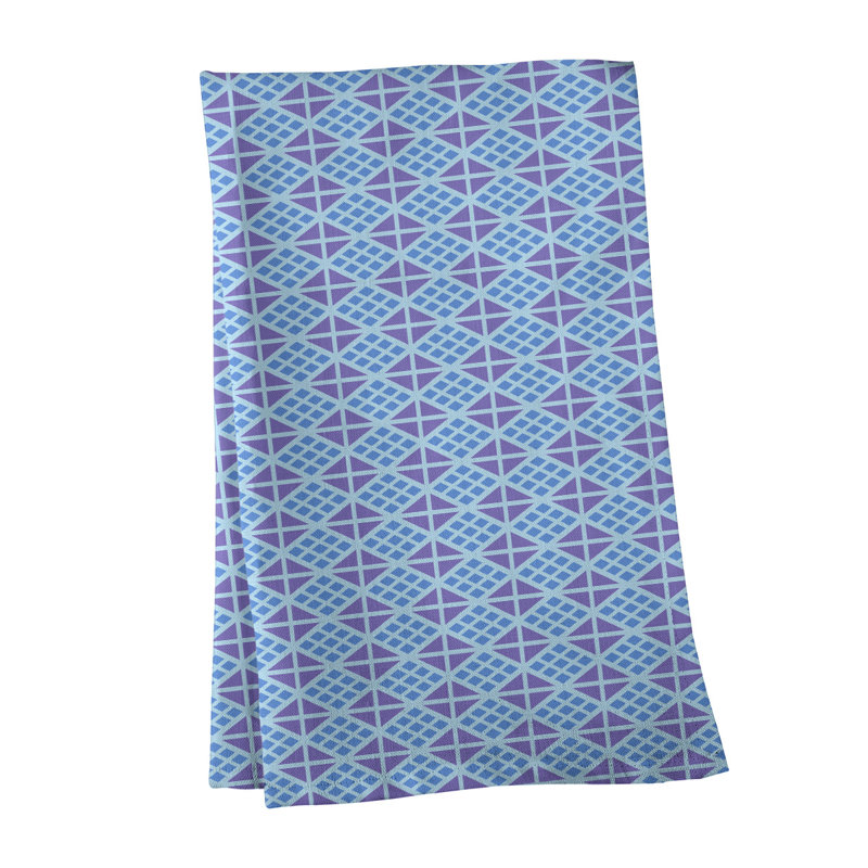 Tea Towel Kitchen Towel, Poly Twill, Blue/Purple