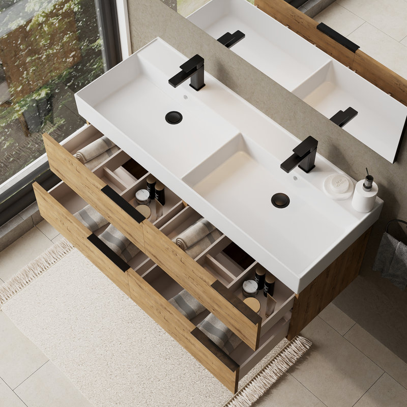 Aernout 2mm Single Bathroom Vanity with Basin