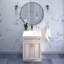 Base de meuble-lavabo 24 po blanc antique