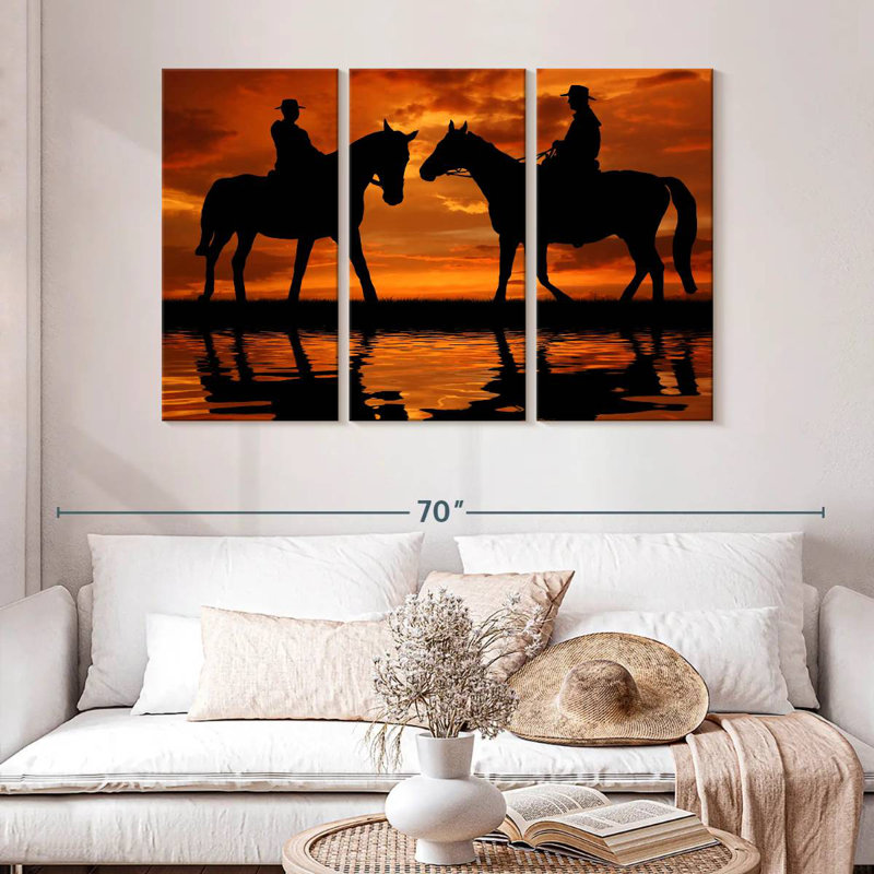 Lelar Cowboy Duo, 32" H x 50" W