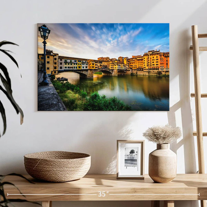 Ponte Vecchio Riverscape, 16" H x 24" W