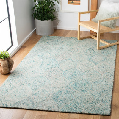 Kline Ikat Hand Tufted Wool Ikat Rug