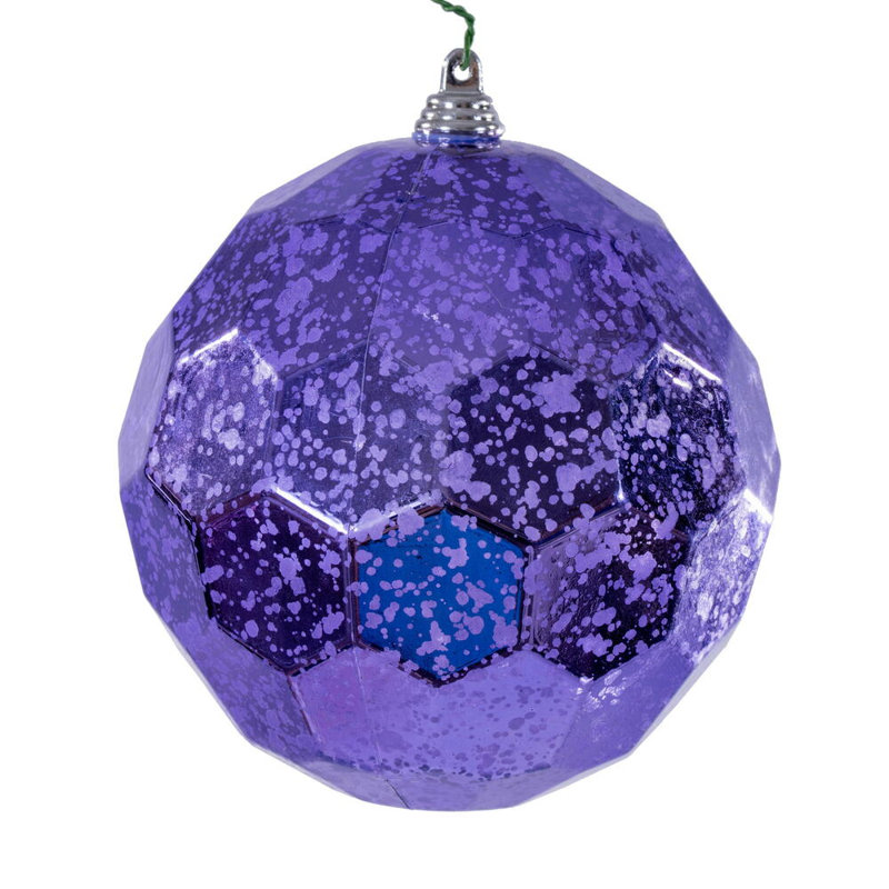 The Holiday Aisle 4.75" Honeycomb Mercury Ornament. It includes 4 pieces per bag., Lavender