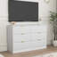 Commode 6 tiroirs en bois pour chambre à coucher, salon-678673182