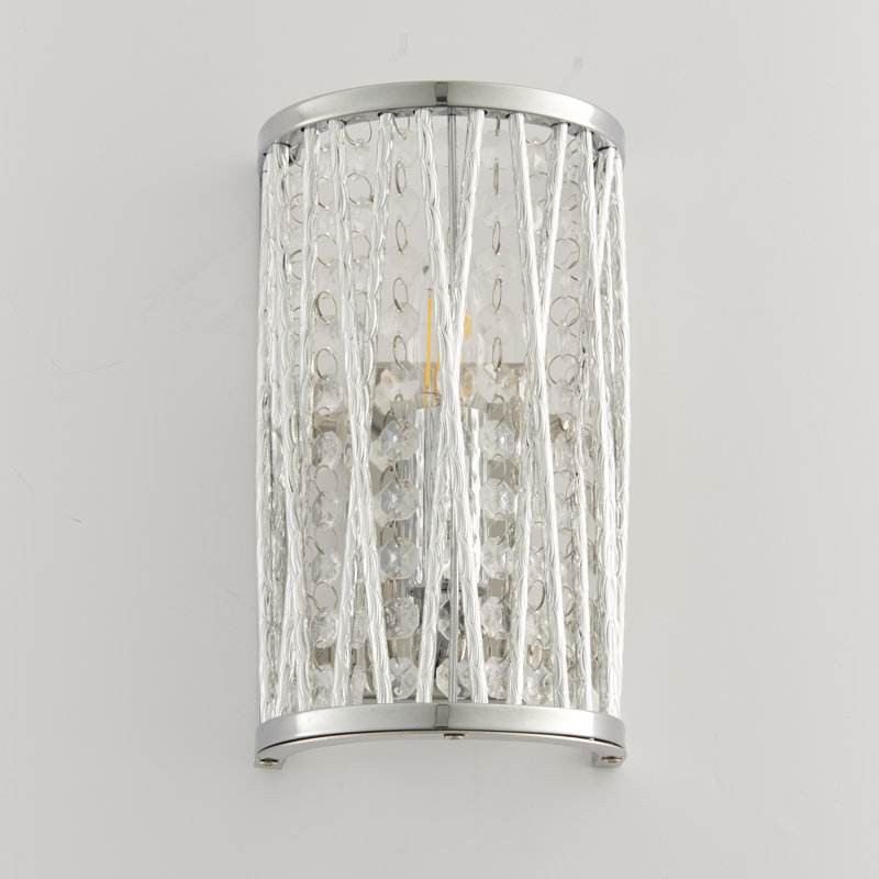 Chrome Flush Mounted Sconce