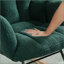 Fauteuil berçant et oscillant rembourré et rembourré en tissu-1581301526