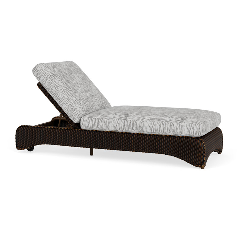 Loom Outdoor Chaise Lounge, Mink, Fife Sahara