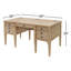 Bureau de direction en bois massif Gayle