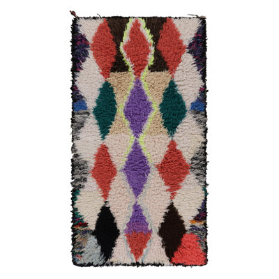 Runner  Runner 2'11" X 6'2" Wool Indoor/Outdoor Area Rug