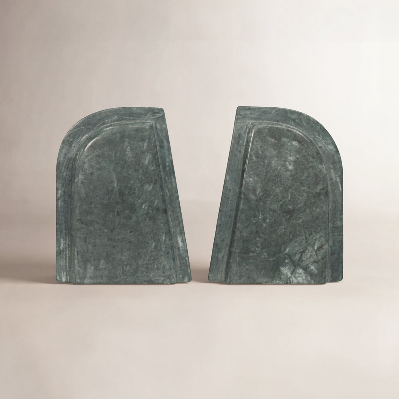 Zane Marble Bookends-Set Of 2