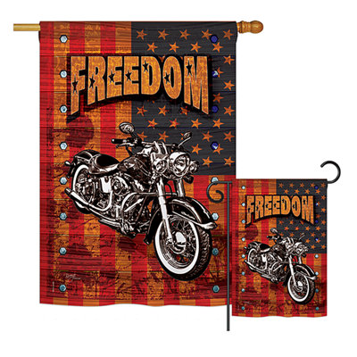 Double Sided Polyester Independence Day Garden Flag