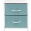 Commode 2 tiroirs - turquoise-1435294645