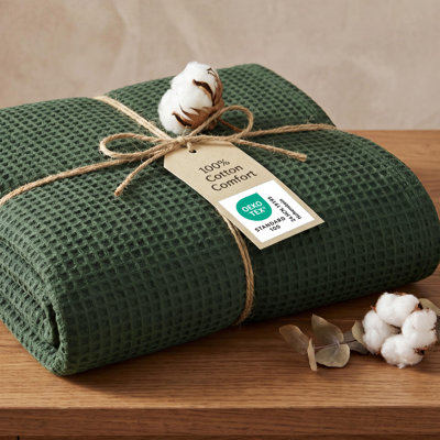 Bedsure Gentlesoft 100% Cotton Blanket Twin Xl Size For Bed - Breathable Lightweight And Soft For Summer, Ba In White