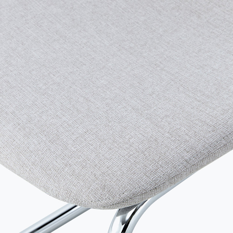 Chaise d'appoint de 15,36 po de largeur, Mélange de lin gris clair