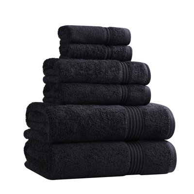 Oleg Heritage Egyptian Cotton Absorbent Luxury 6 Piece Bathroom Towel Set