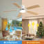 Ventilateur de plafond d'intérieur moderne de 52 pouces avec ventilateur à 6 vitesses et 5 pales avec télécommande-3952758-3952759