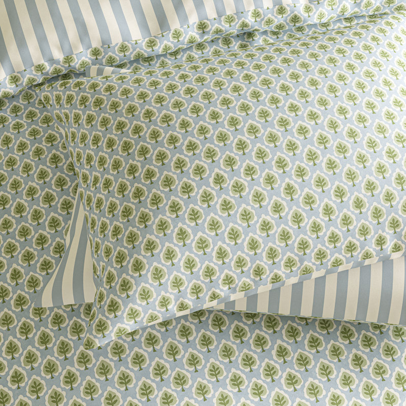 Fencott Cotton Floral Duvet Cover Set, Double Duvet Cover Set + 2 Pillowcases