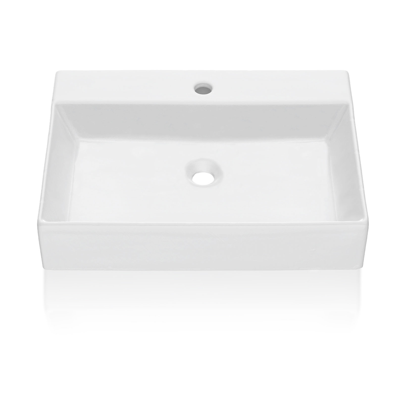 Belleze 20.8661'' Ceramic Rectangular Bathroom Sink - Wayfair Canada