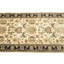 Tapis oriental crème crème à motif floral traditionnel fait à la main Agra Jaipur-100354147